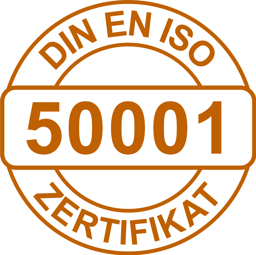 DIN EN ISO 50001 certificate for energy