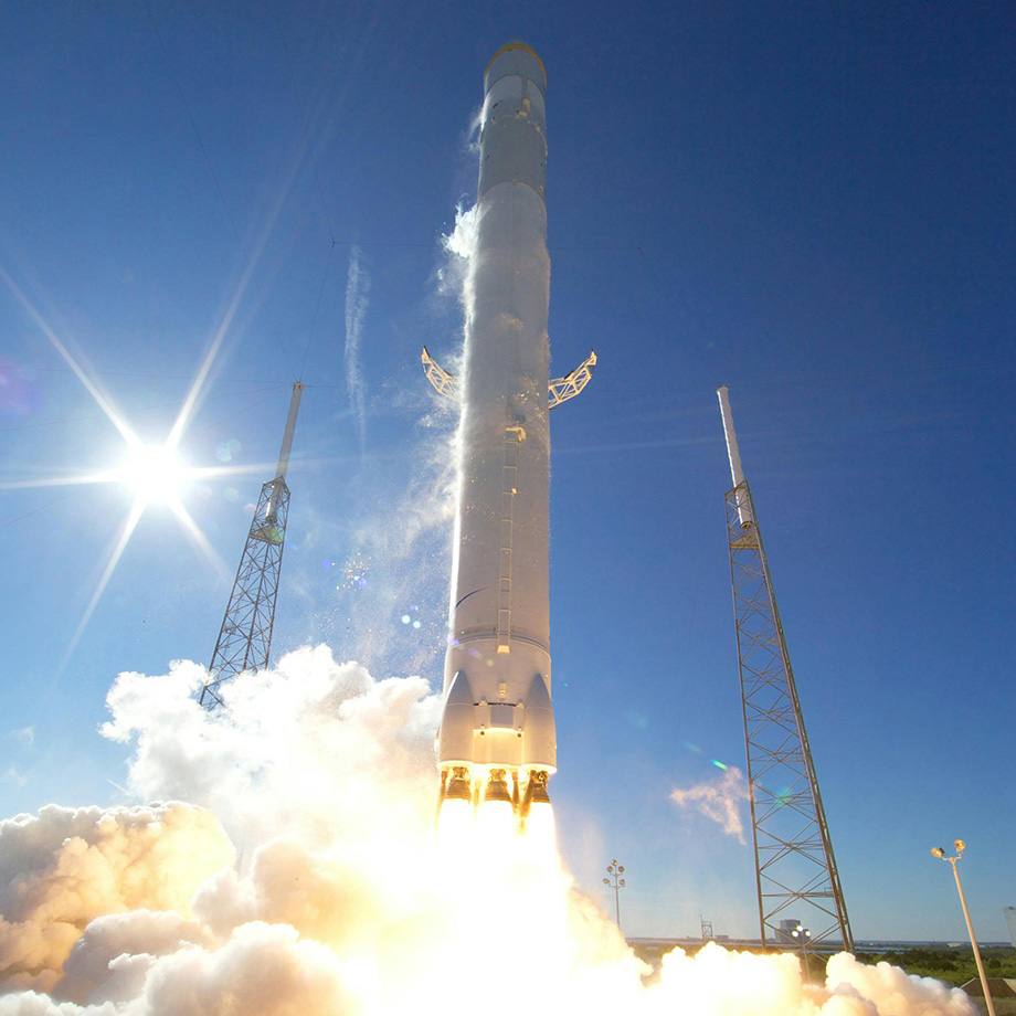 Rocket launch by SpaceX
