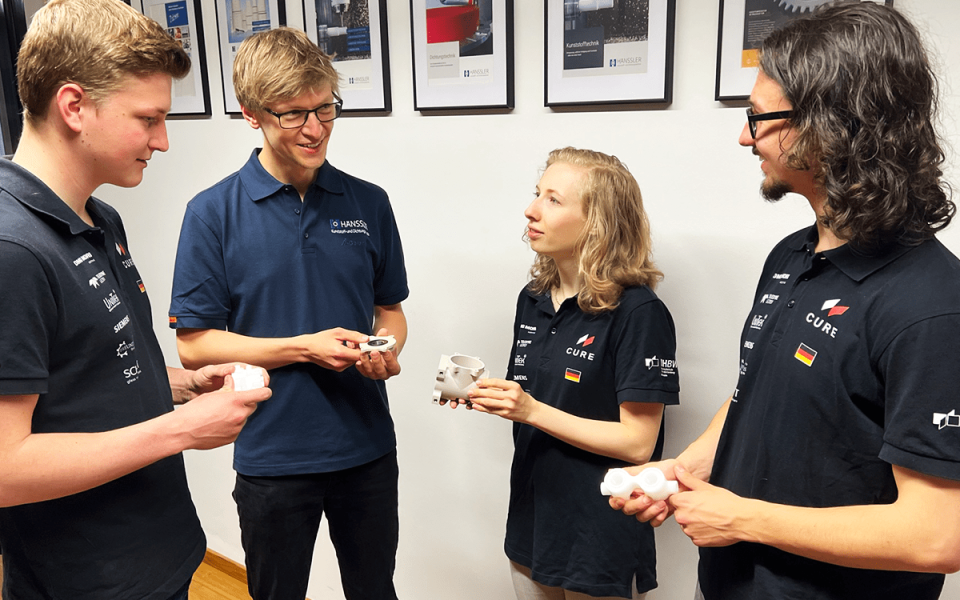 Hänssler ist Sponsor des Rennteams CURE der DHBW Mannheim