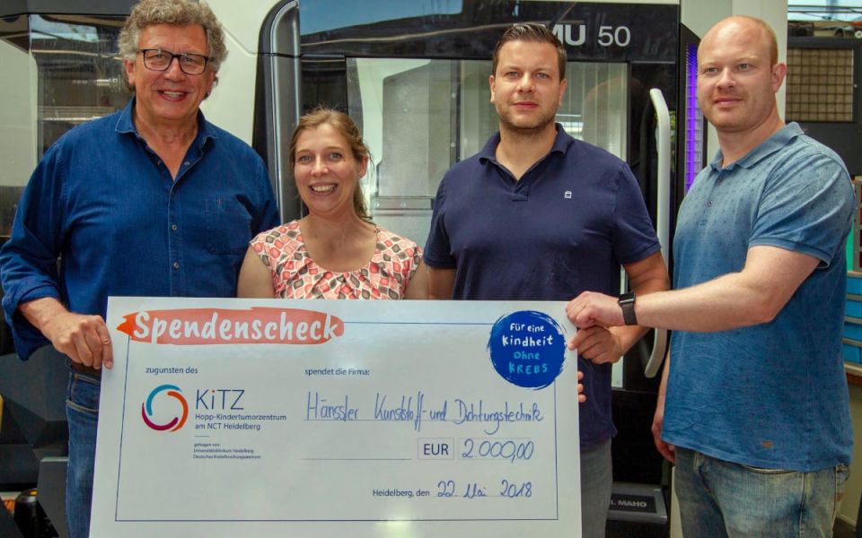 Hänssler spendet für das Hopp-Kindertumorzentrum Heidelberg