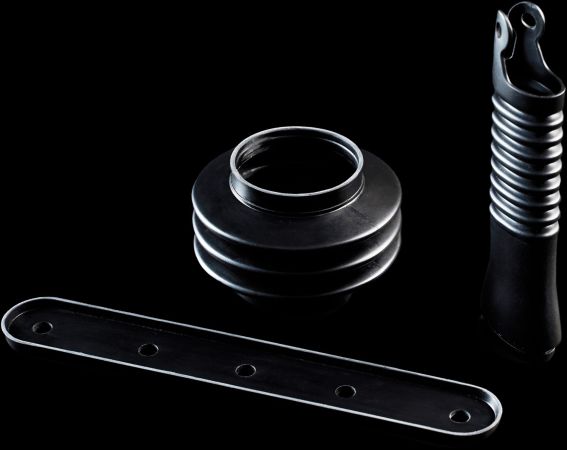Various vacuum castings made of PU