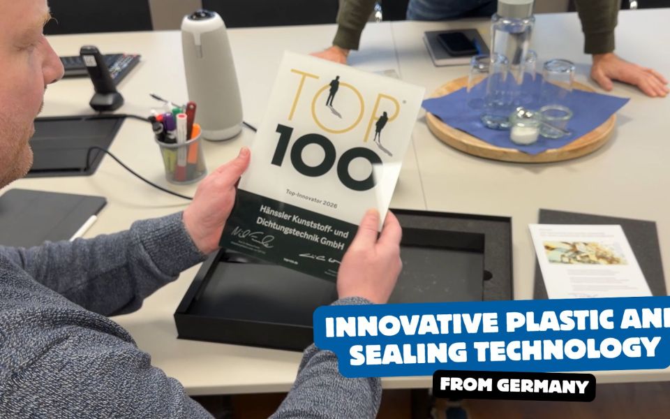 Hänssler Kunststoff- und Dichtungstechnik honored with TOP 100 Innovator Seal 2026