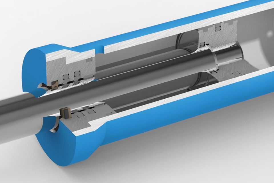 Abstreifer mit Vorspannelementen aus Elastomer