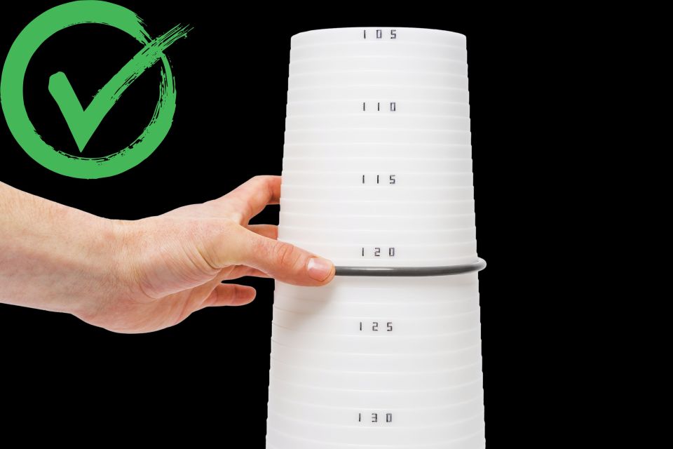 O-ring measurement with a cone
