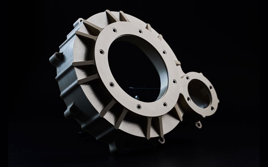 a plastic turning-milling part
